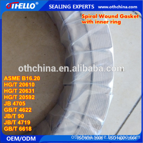 PTFE, metal spiral wound gasket